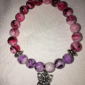 Stretch Acrylic Bead Bracelet
